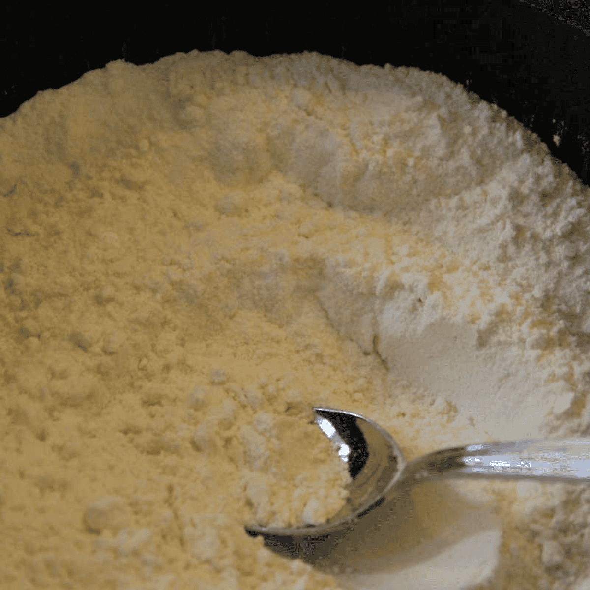 Add the dry ingredients into the mixing bowl.