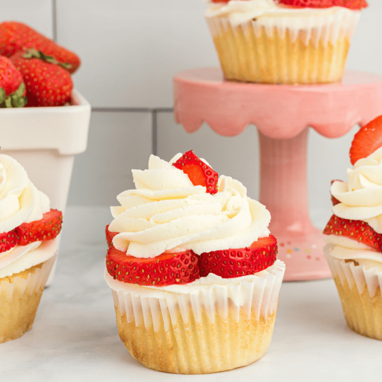 Air Fryer Homemade Yellow Cupcakes