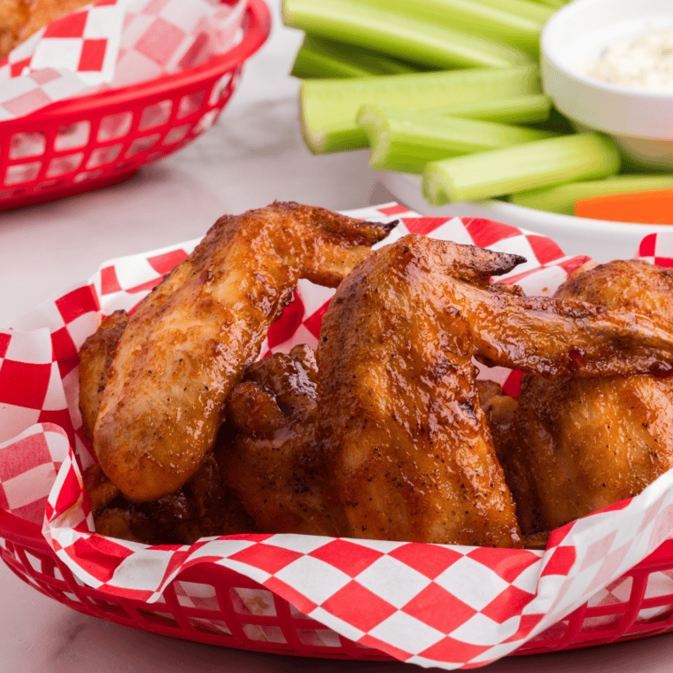 Crispy Frozen Chicken Wings in Air Fryer (No Thaw, 25 Minutes!)