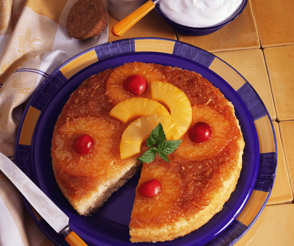 Is there anything more welcoming than the smell of pineapple upside down cake baking in the oven? This dessert is a classic for a reason &ndash; it's simple to make, and always delicious. And now, you can make it even easier with your air fryer. Just follow these simple steps, and you'll have a yummy dessert ready to enjoy in no time!