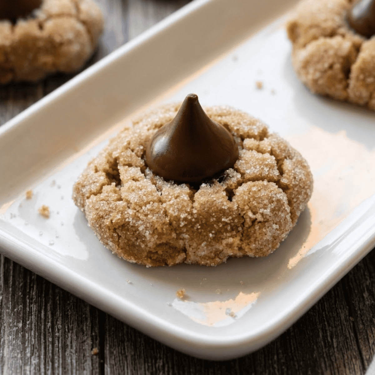 Air Fryer Peanut Butter Kiss Cookies