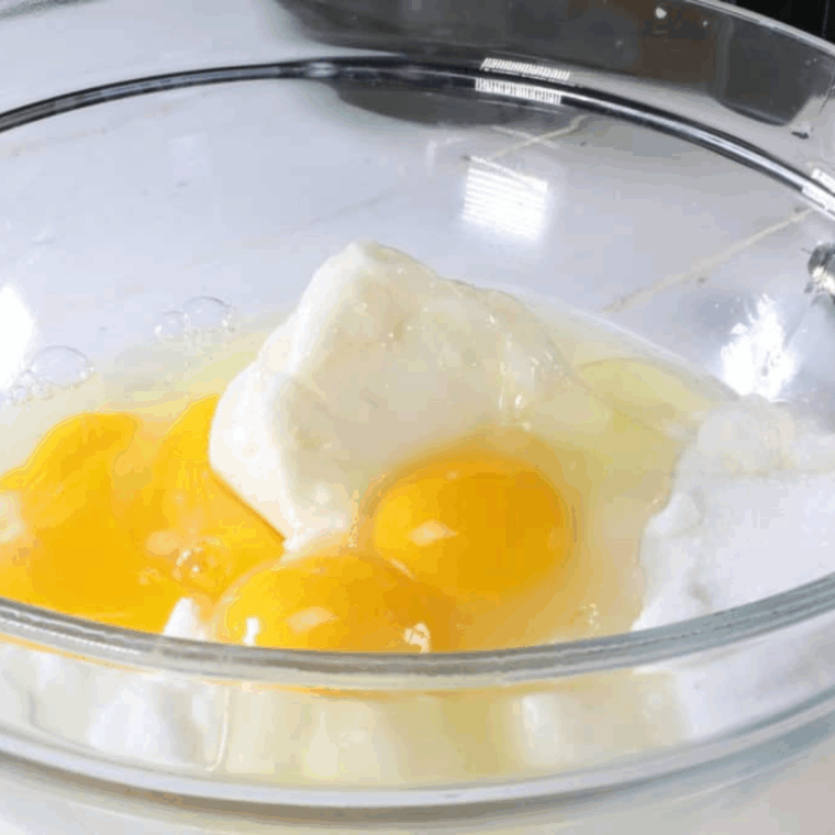 Butter and Sugar in Mixing Bowl.