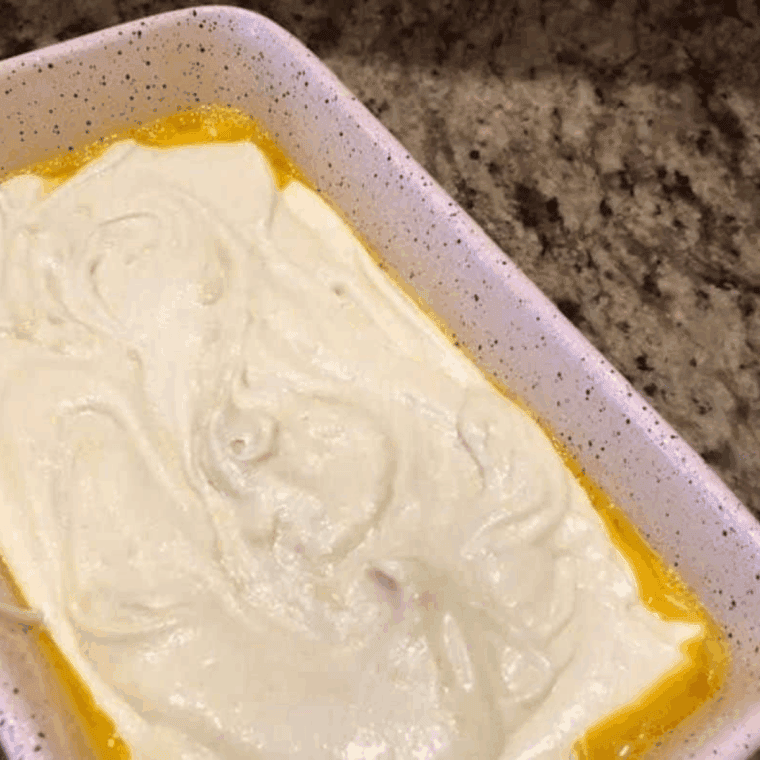Ina Garten’s Pound Cake in loaf pan.