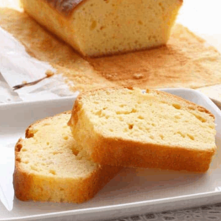 Plate of Easy Ina Garten’s Pound Cake Recipe.