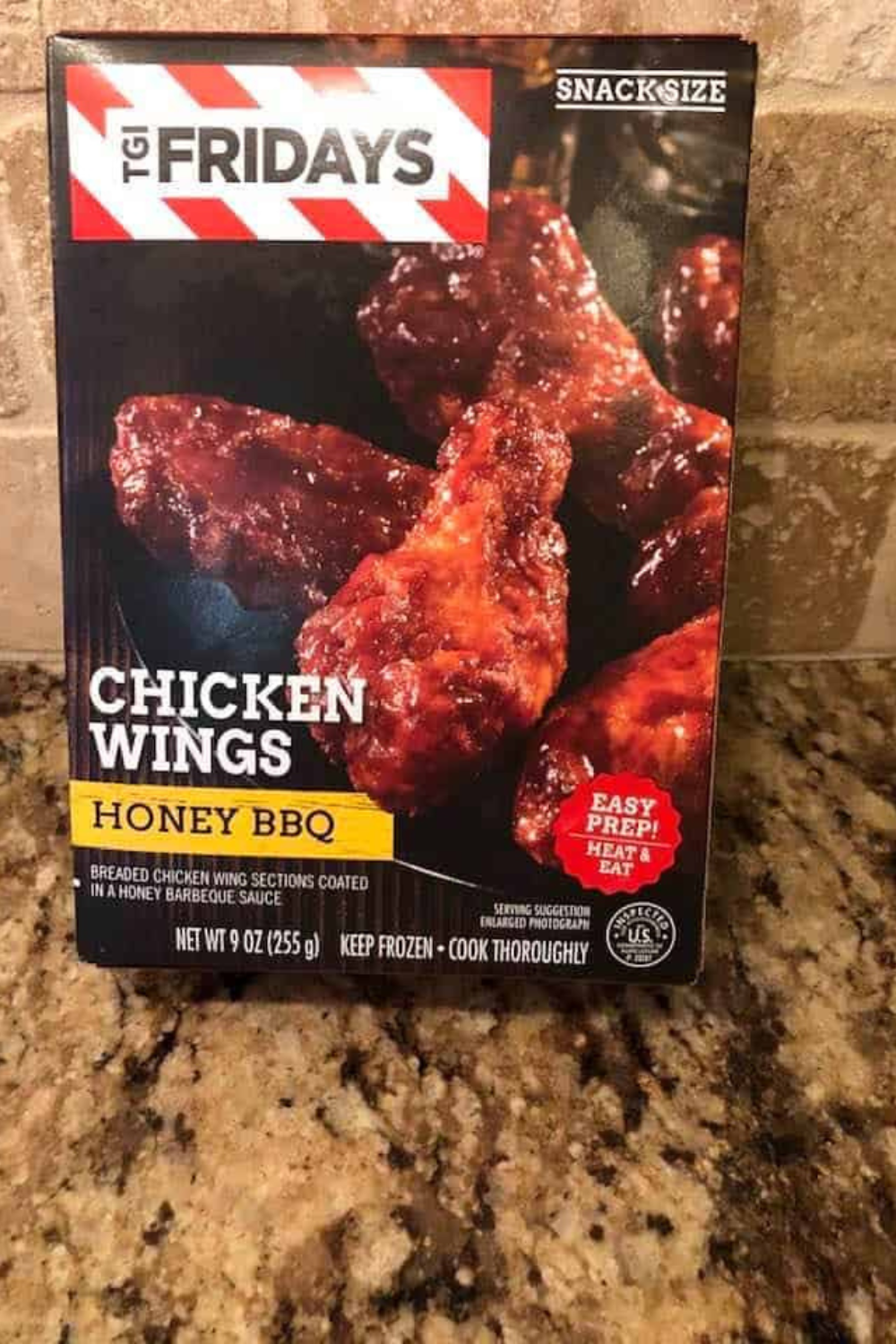Ingredients needed for TGI Friday's Wings in Air Fryer on kitchen counter.