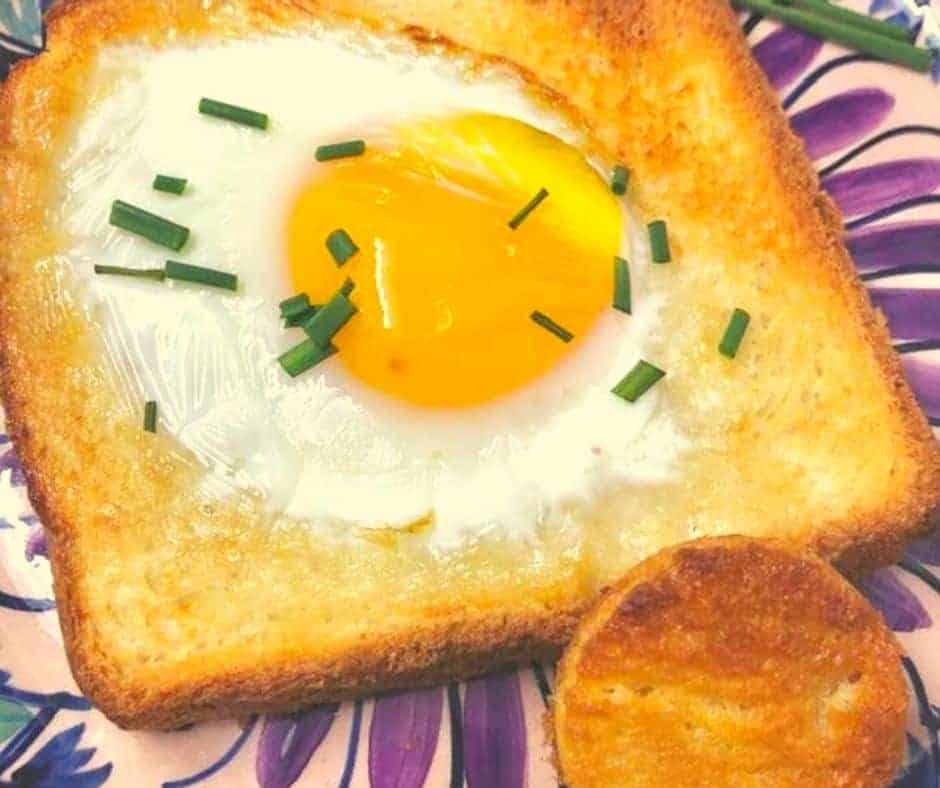 Air Fryer Eggs in A Basket