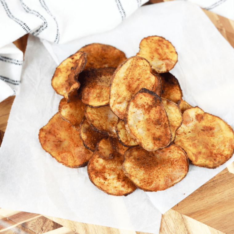 Air Fryer BBQ Potato Chips