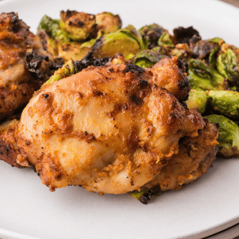 Air Fryer Balsamic Glazed Chicken Thighs (Easy & Juicy)