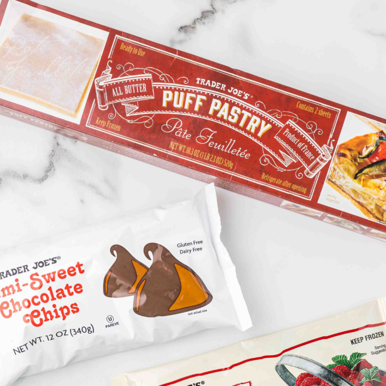 Easy Air Fryer Blueberry Turnovers ingredients on kitchen table.