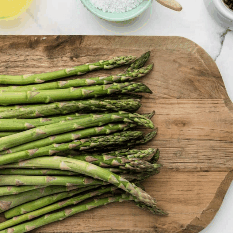 Ingredients needed for Easy Chili&rsquo;s Asparagus Recipe on kitchen table.