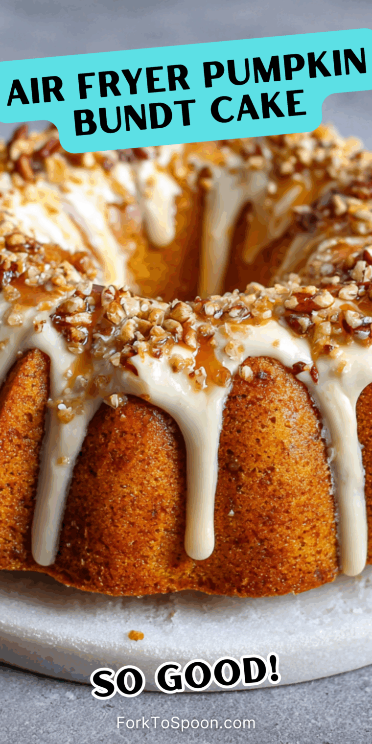Air Fryer Pumpkin Spice Bundt Cake