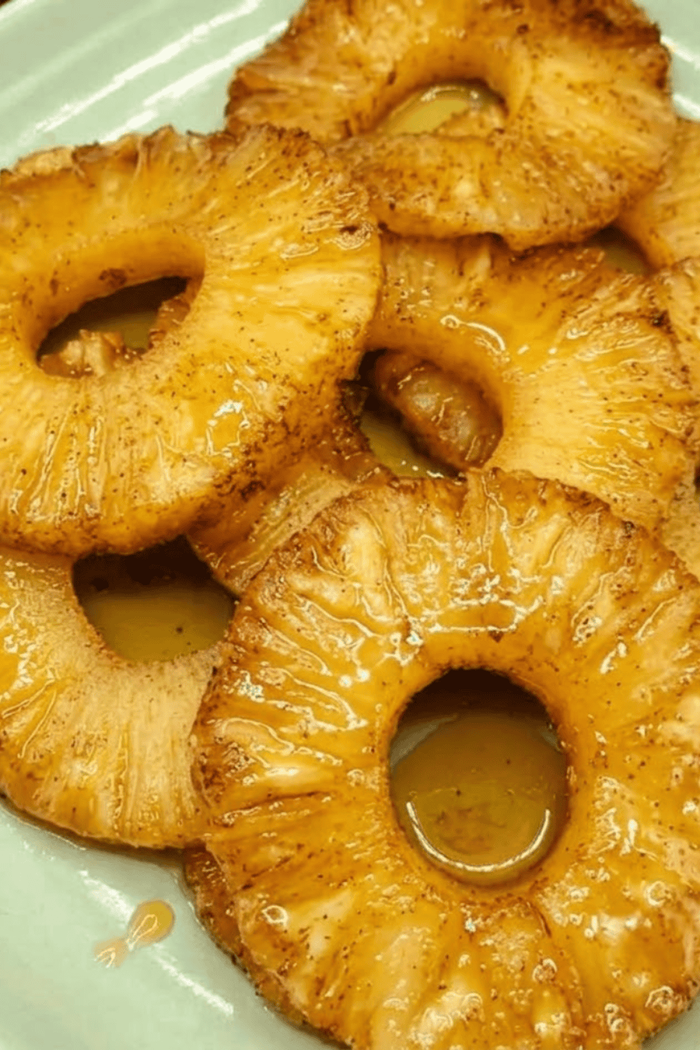 Air Fryer Rum Soaked Pineapple