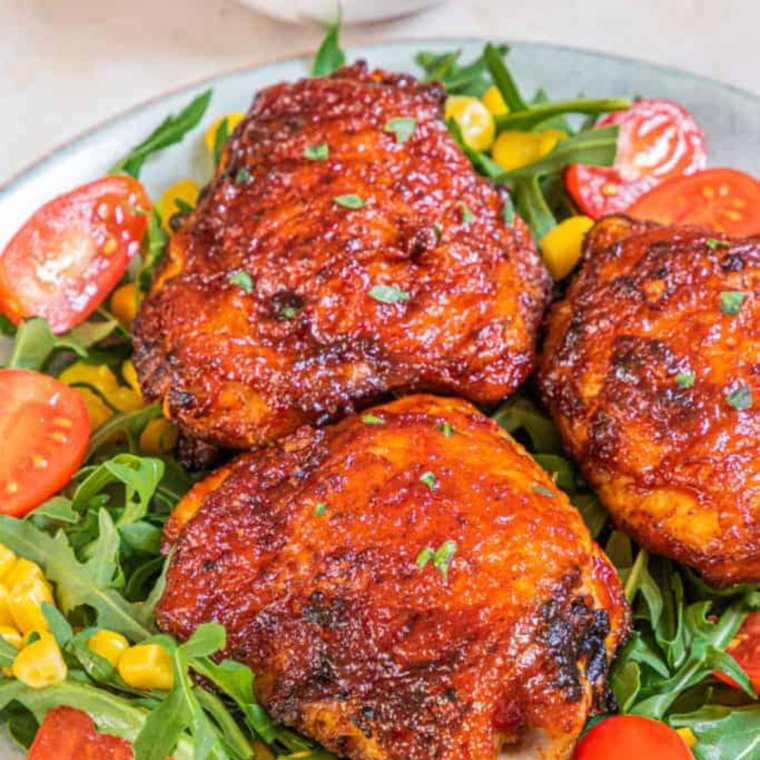 air fryer bbq chicken thighs