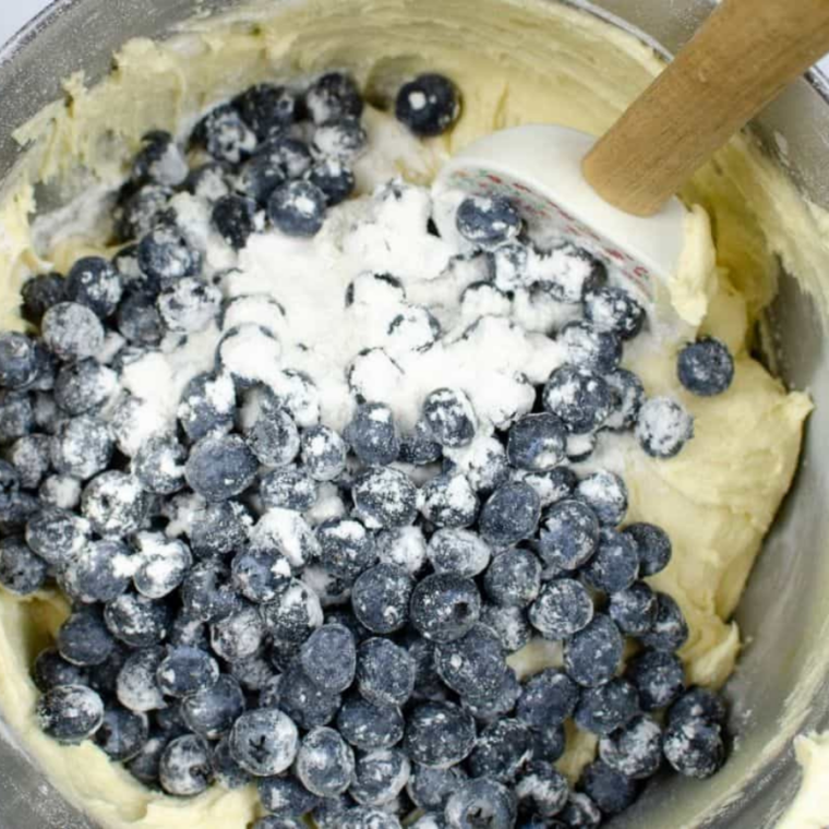 (Combine Wet and Dry): Dry ingredients slowly mixed into wet batter until just combined with no visible flour streaks.