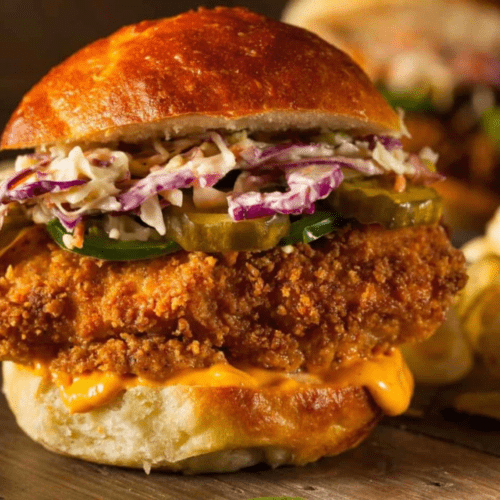 Buttermilk Chicken Burger Air Fryer Fork To Spoon