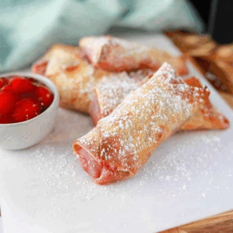 Easy Air Fryer Cherry Cheesecake Egg Rolls