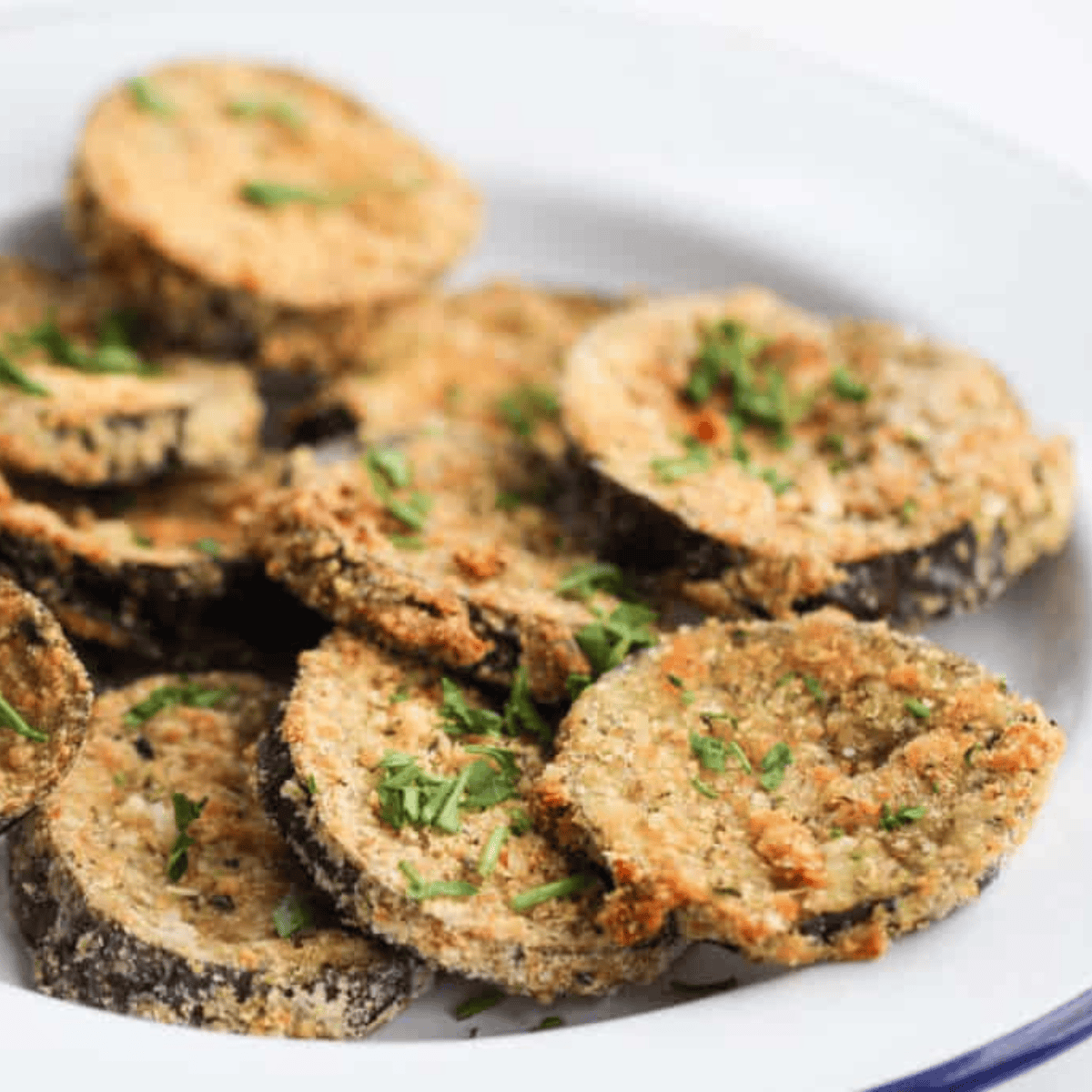 Extra-Crispy Gluten-Free Air Fryer Eggplant Parmesan