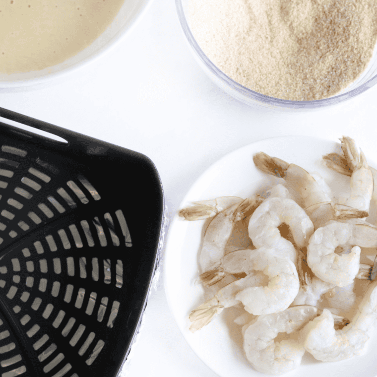 Ingredients needed for Morton&rsquo;s Steakhouse Shrimp Alexander on kitchen table.