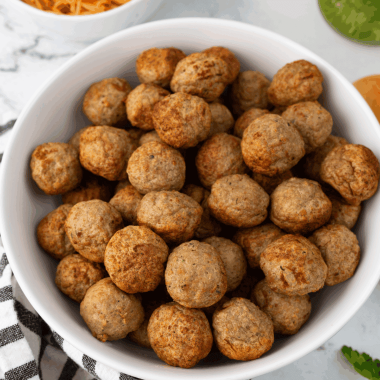 Ingredients needed for Easy Instant Pot Meatball Subs Recipe on kitchen table.