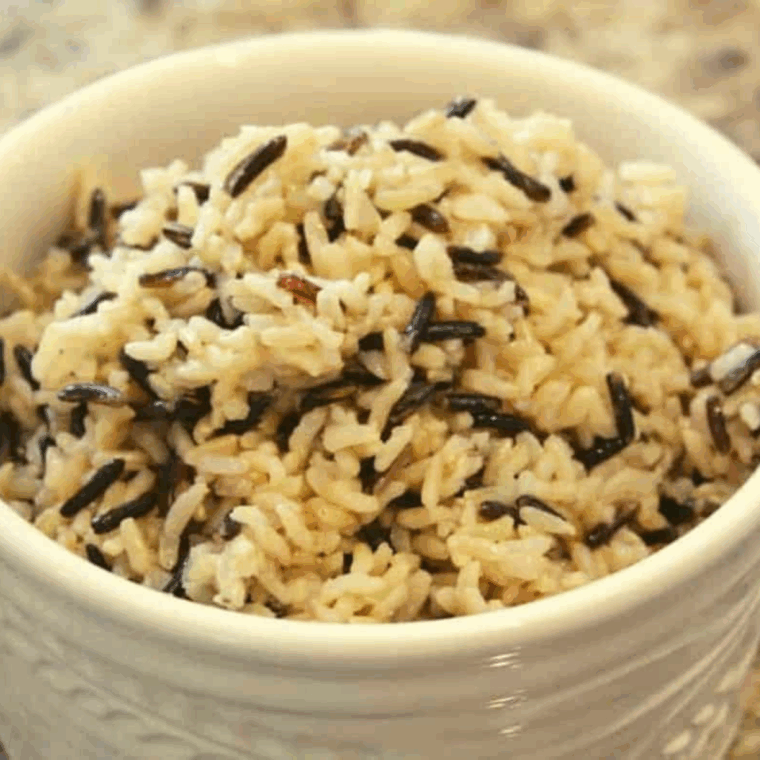 Easy Instant Pot wild rice cooked fluffy and tender in pressure cooker