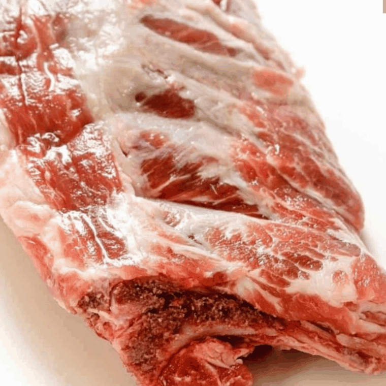 Ingredients needed for 12 Bones Smokehouse Root Beer Baby Back Ribs Recipe on kitchen table.