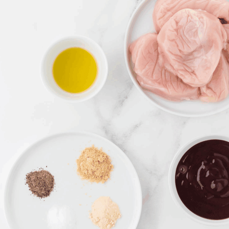 Ingredients needed for Air Fryer Chicken Chimichangas on kitchen table.