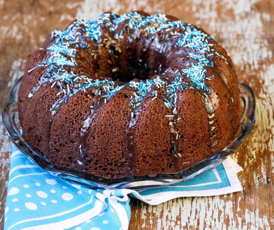 Air Fryer Chocolate Bundt Cake