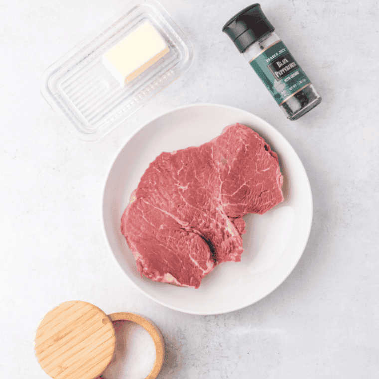 Ingredient needed for Applebee’s Roasted Garlic Sirloin Steak Copycat Recipe on kitchen table.