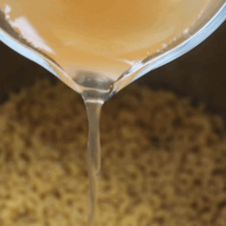 Pour the chicken broth in the Instant Pot Bowl.