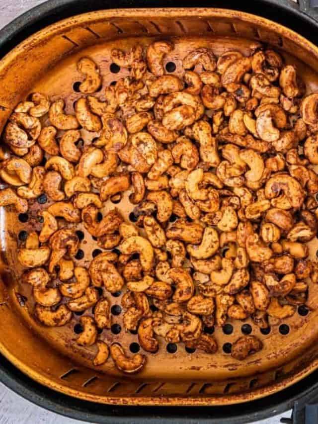 Air Fryer Maple Cinnamon Cashews