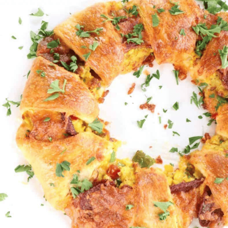 Air Fryer Crescent Bacon Breakfast Ring