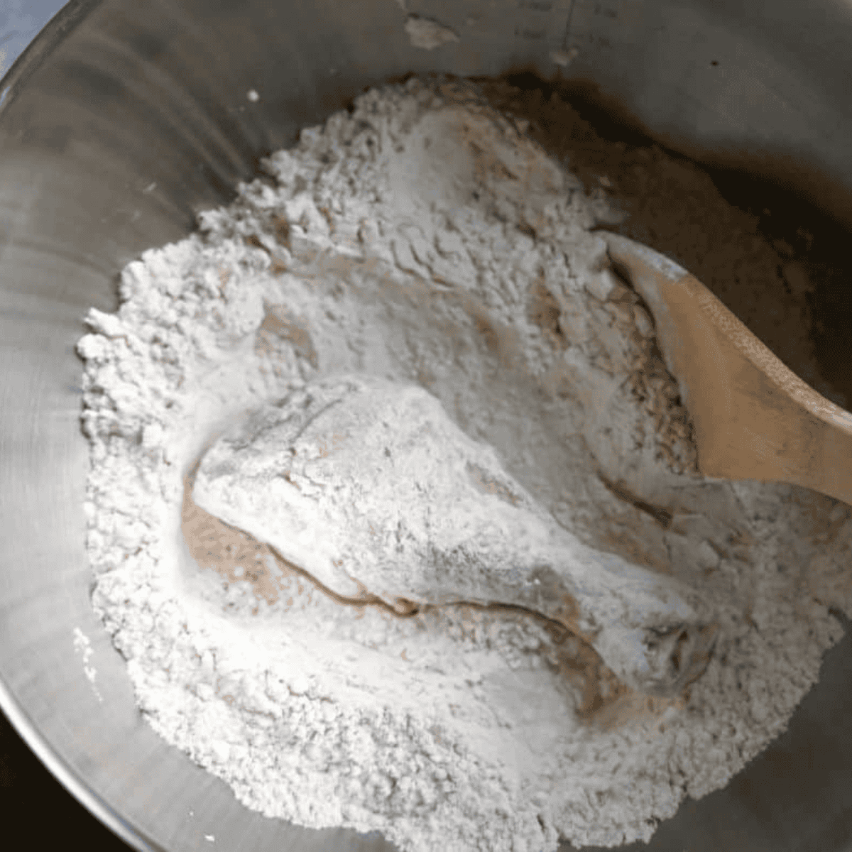 Dredge Pioneer Woman Chicken Fried Chicken Recipe in the flour mixture.