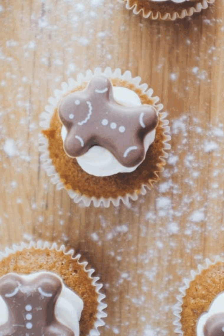 Air Fryer Gingerbread Muffins