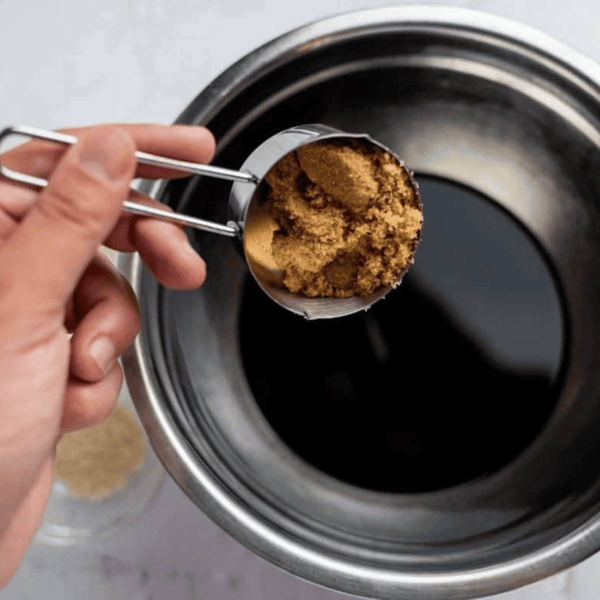 Making the BBQ Sauce.