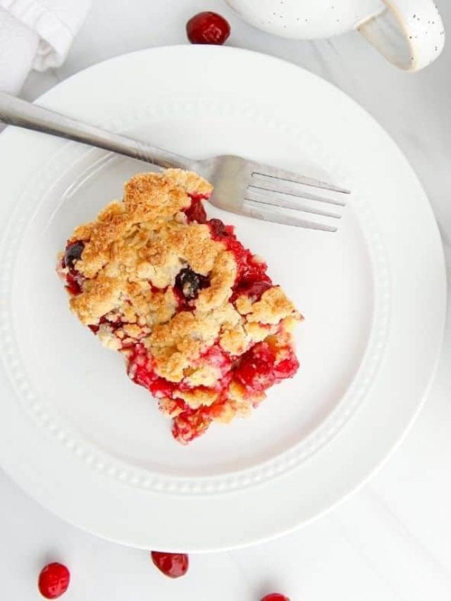 Air Fryer Cranberry Crumble Bars