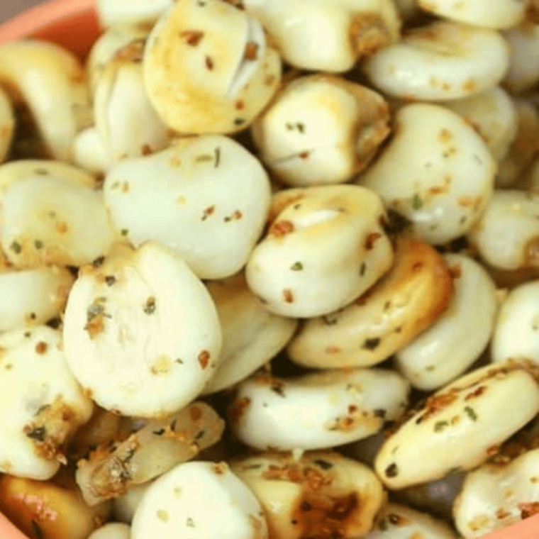 Corn nuts made in air fryer until extra crispy and seasoned for a simple crunchy snack better than packaged version