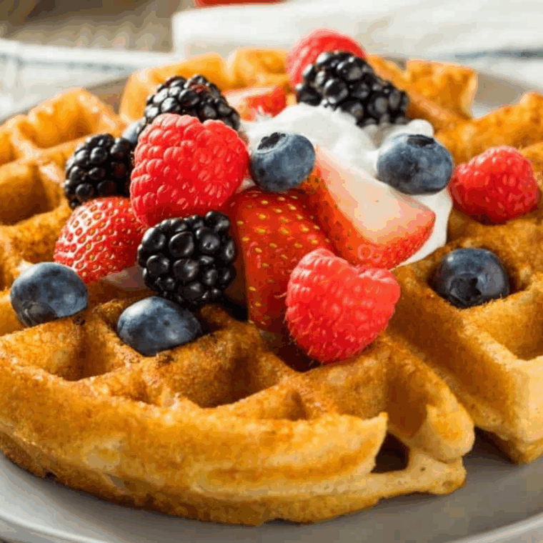 Air Fryer Kodiak Cake Waffles
