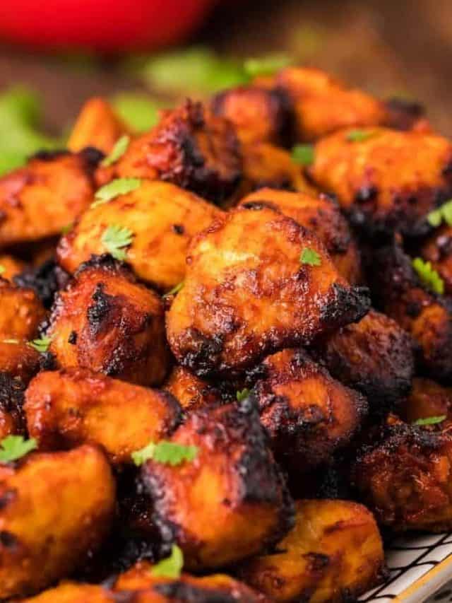 Air Fryer Chicken Bites Fork To Spoon