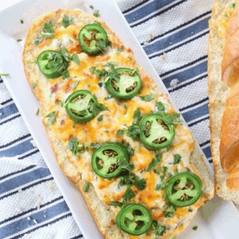 Air Fryer Jalapeno Popper Stuffed Bread