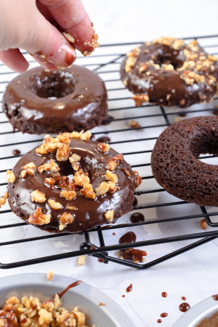 The Easiest Brownie Donuts Made in the Air Fryer