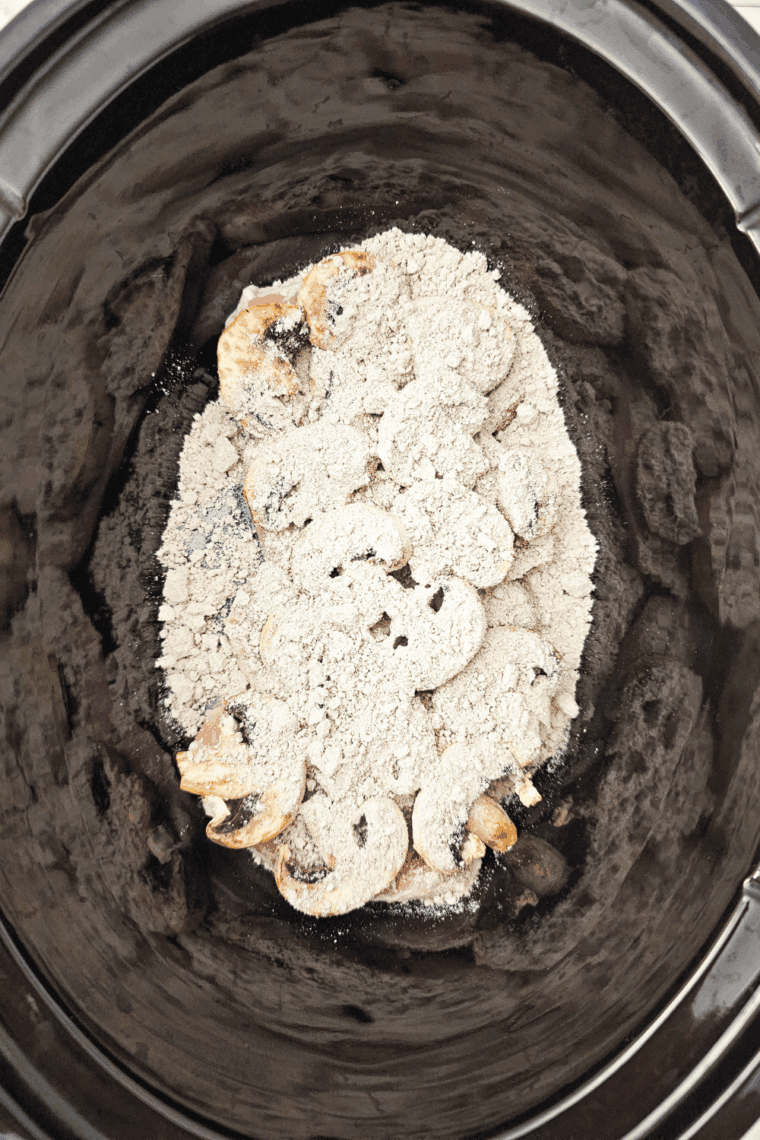 Sprinkle the sauce over the top of the pork chops.