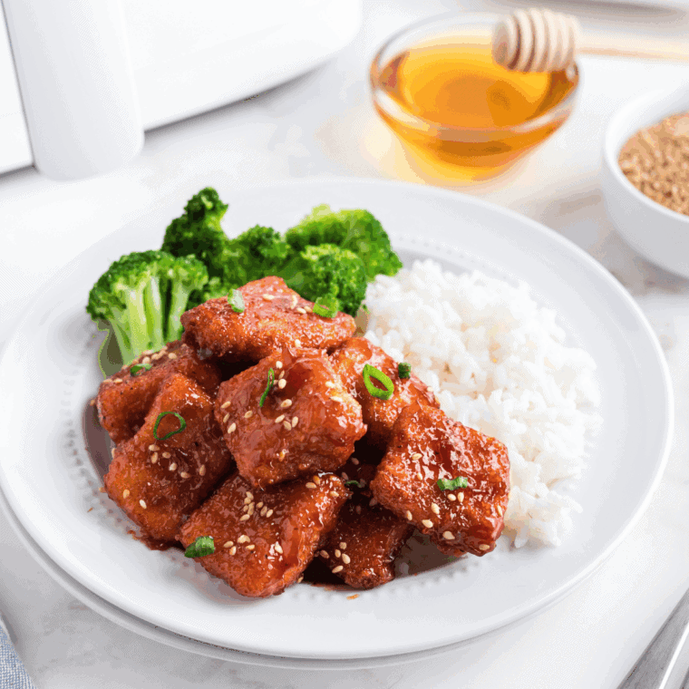 Easy Air Fryer Teriyaki Salmon Bites