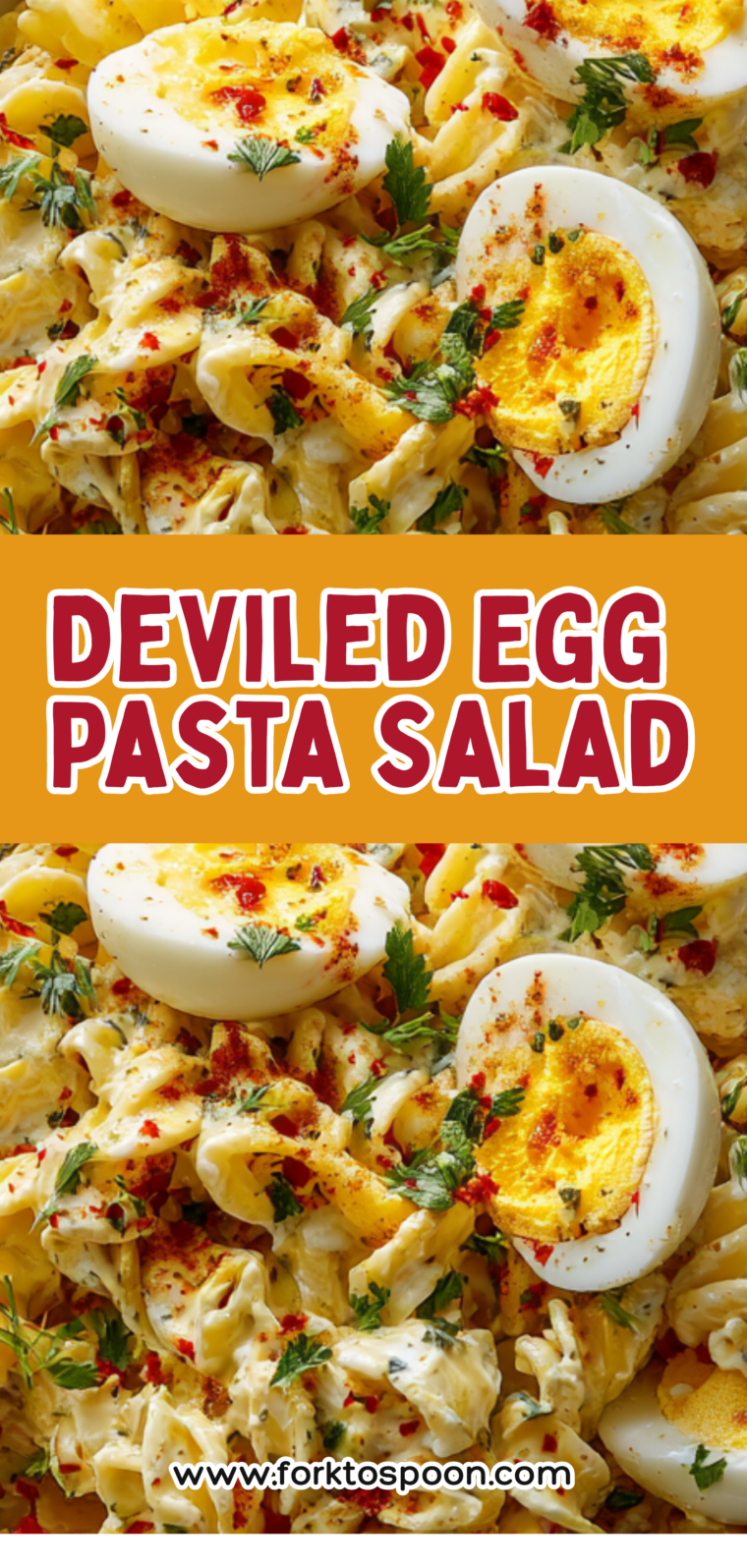 Air Fryer Deviled Egg Pasta Salad