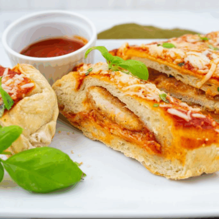 Air Fryer Chicken Parmesan Calzone