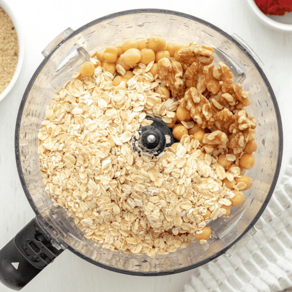 Chopped mushrooms cooking with onions and garlic in a skillet over medium heat