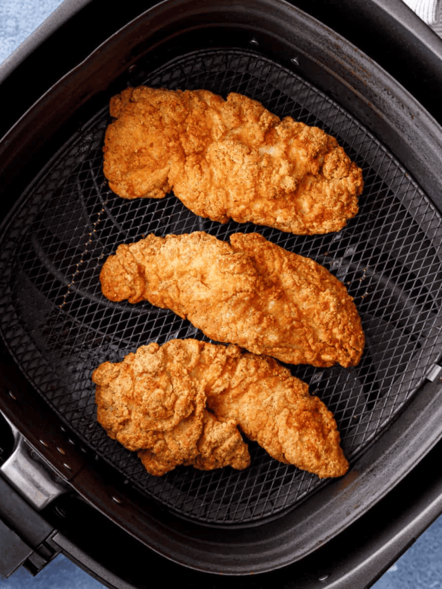 AIR FRYER FROZEN BREADED CHICKEN BREAST