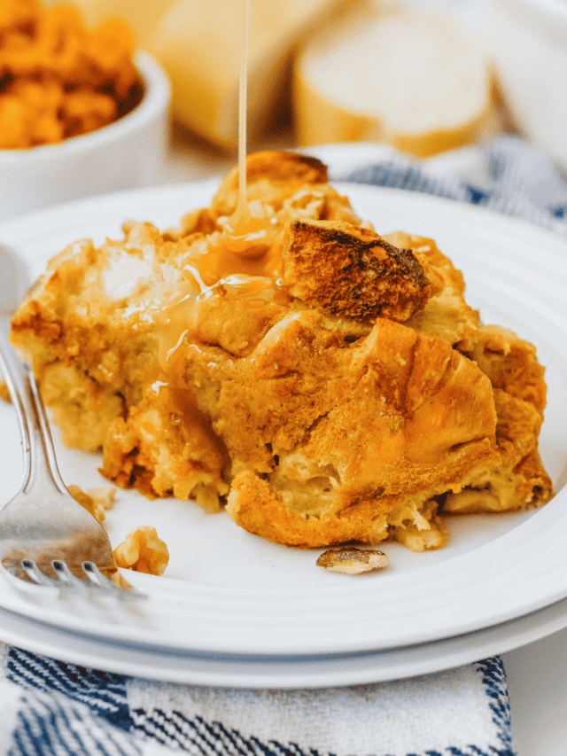 Air Fryer Pumpkin Bread Pudding