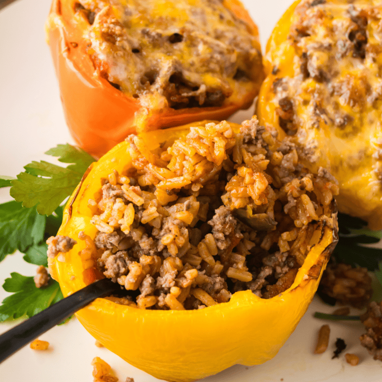 Air Fryer Picadillo Stuffed Peppers (Cuban Style)