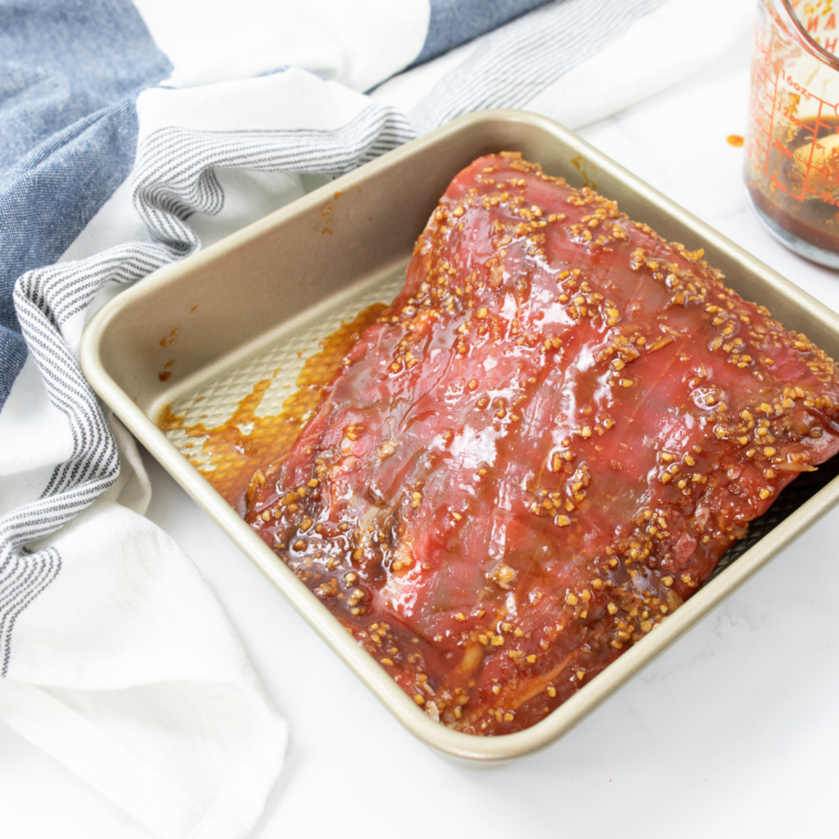 Blackstone griddle preheating to 400 to 450&deg;F for searing steak
