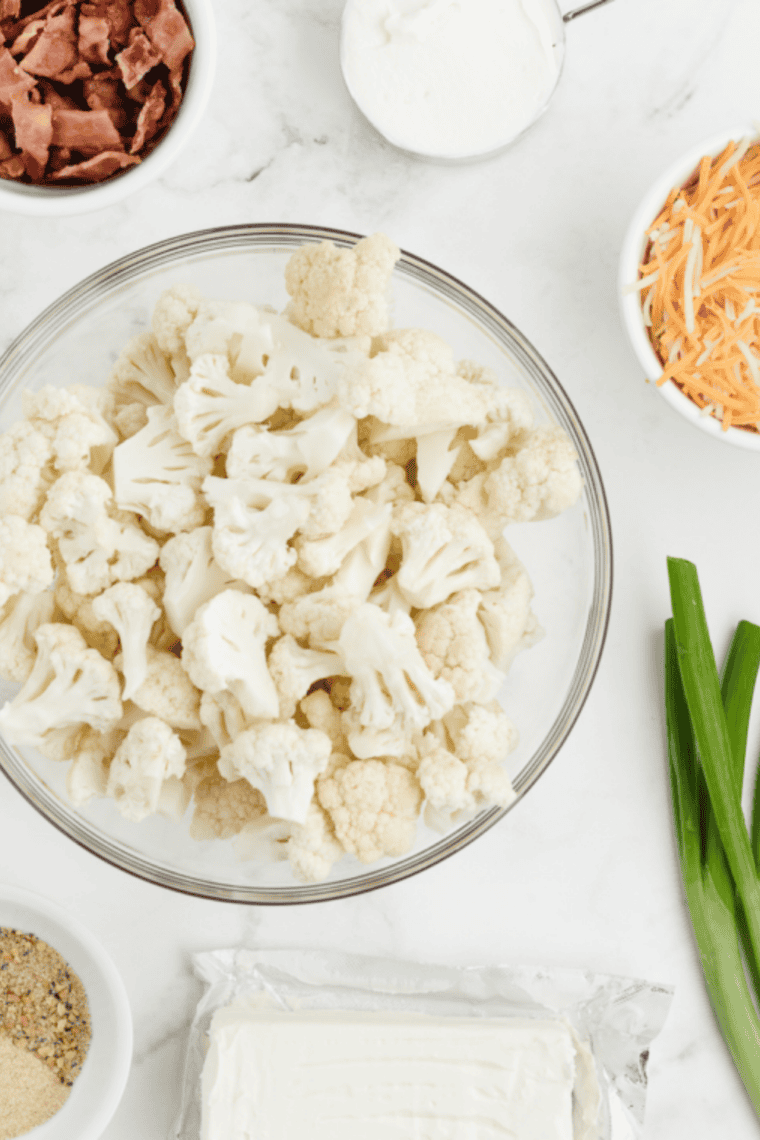 Medium cauliflower head trimmed and cut into bite-sized florets, patted dry for crispiness.